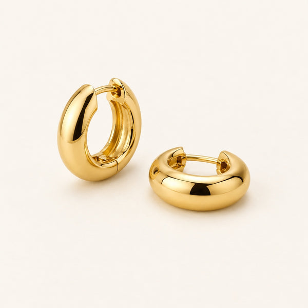 Chunky Huggie Hoops