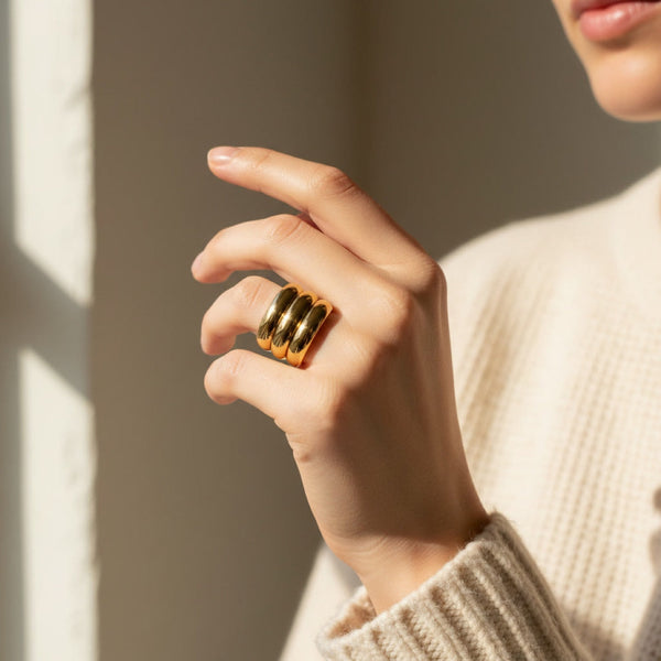 Dome Stacking Ring on model