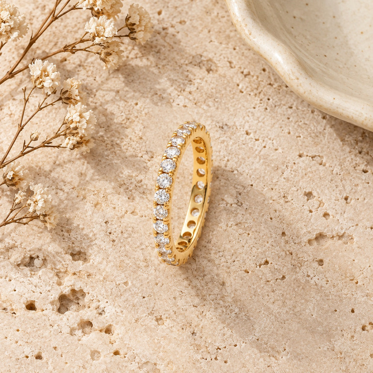 Eternity Band Ring styled