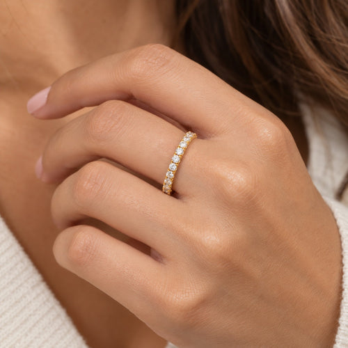 Eternity Band Ring worn