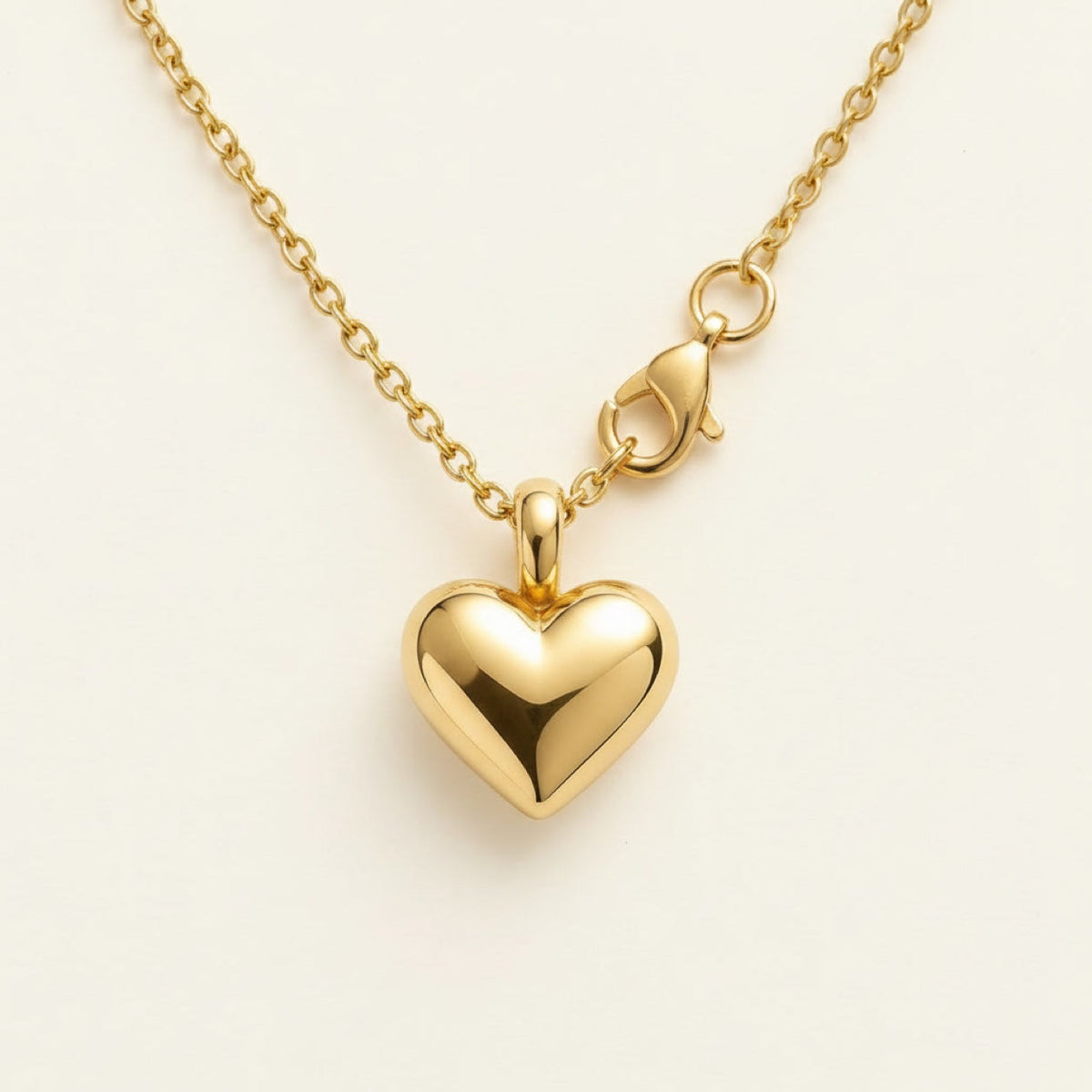 Heart Charm Necklace detail