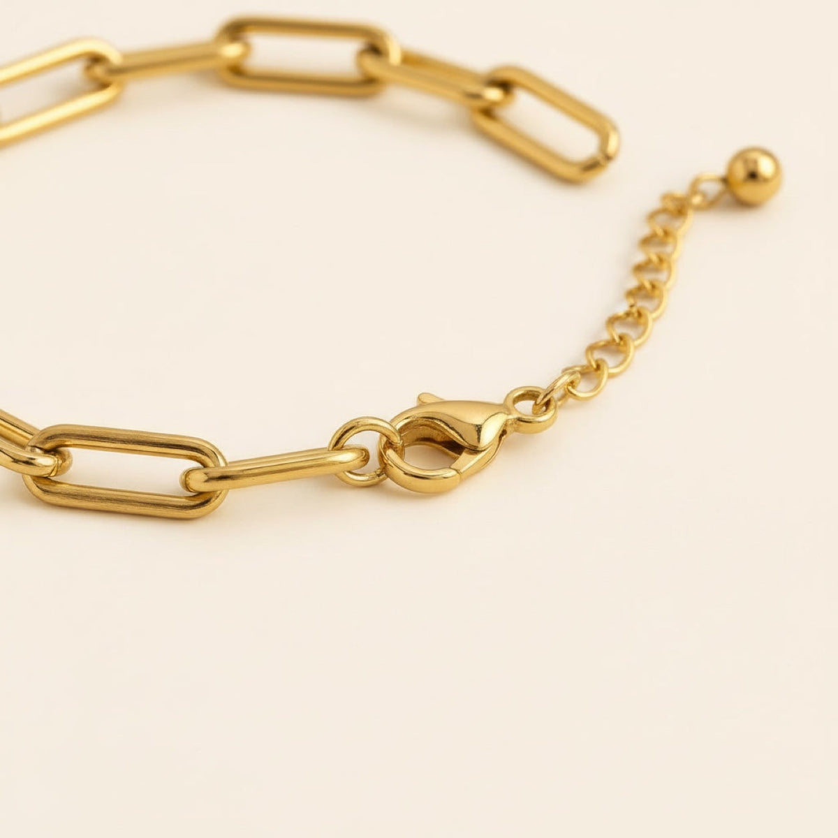 Paperclip Chain Bracelet detail