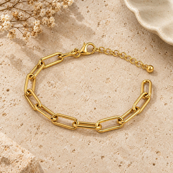 Paperclip Chain Bracelet styled
