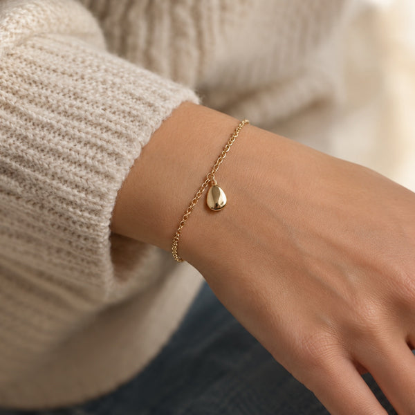 Pebble Charm Bracelet worn