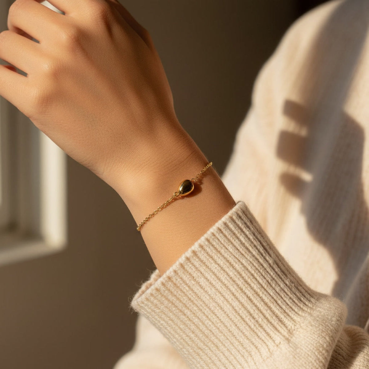 Pebble Charm Bracelet on model